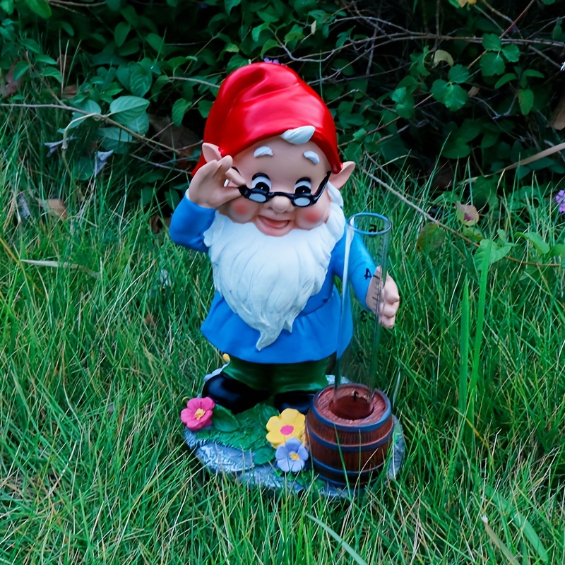 Gnome store Rain Gauge Outdoor Garden Decor