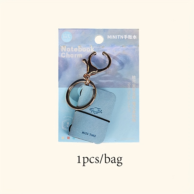 TEMU MINI Taccuino Portachiavi in Pelle PU - di Viaggio Ispirato all' Impressionista , Non Datate, Agenda Compatta e Trasportabile per Uso & Regalo