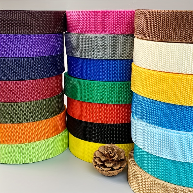 

1pc Polypropylene Webbing Strap, 10yd Length, 0.98in Width, Fashionable Belt, Backpack Strap, Luggage Strap, Camera Strap, Canvas Strap, Tie Strap, Diy Art Craft Accessories