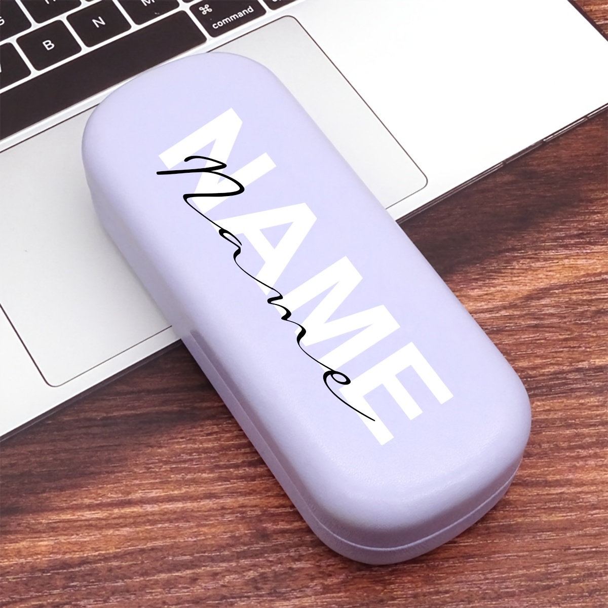TEMU Five-color Glasses Case A1 - Customized Name Glasses Case, Personalized Glasses Case, Women's Custom Glasses Case, Customizable Birthday Gift,