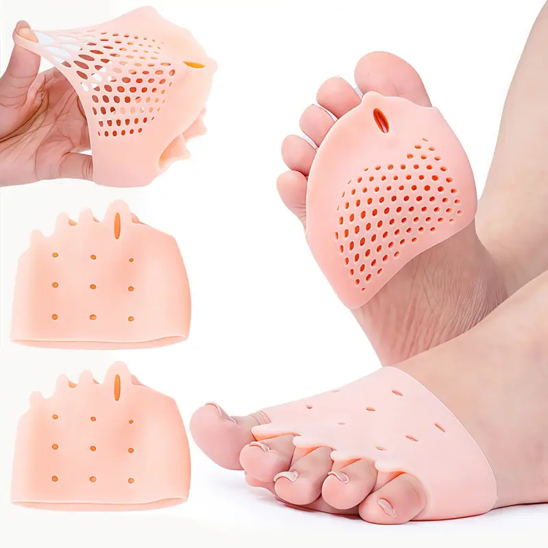 2pcs gel toe separator forefoot cushion pads breathable soft Temu