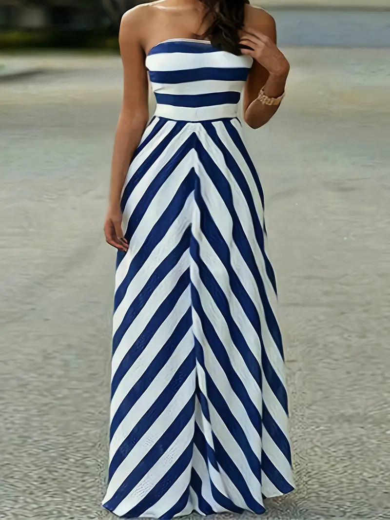 spring summer strapless blue white striped - Temu spring summer strapless blue white striped - Temu