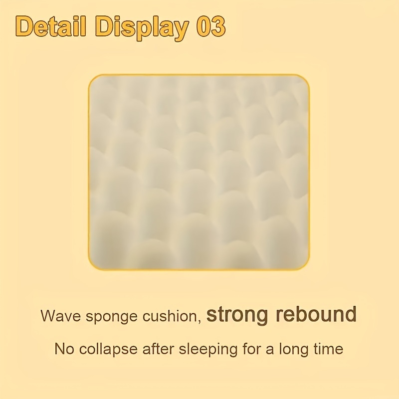 1pc ultra soft short plush pet bed mat for small to medium dogs cats beige removable washable with high   wave sponge filling cozy     resting pad small dog bed details 3