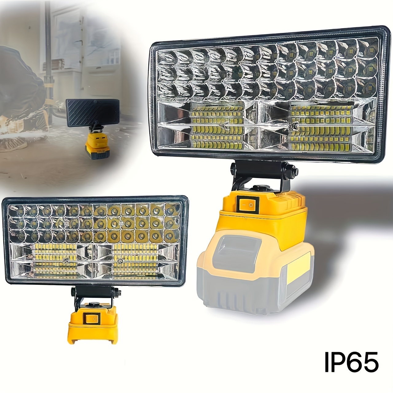 

Led For Dewalt 20v Battery, 30w 3000lm, 48w 3800lm, 60w 4500lm, 90w 5400ml Led 2 Usb Charging Led For , , .(no Battery)