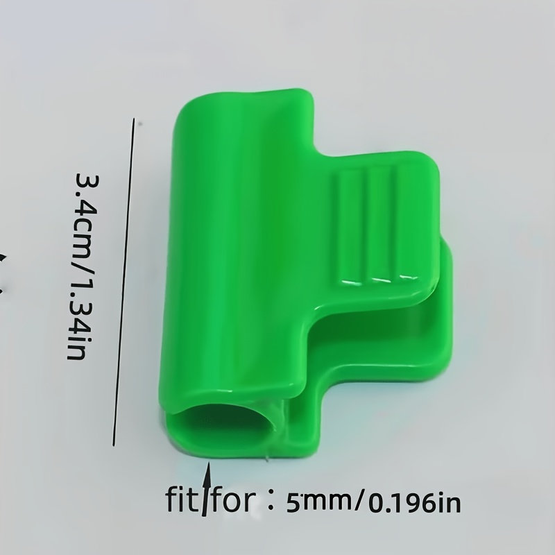 TEMU 20pcs Clips de support pour plantes 5Mm/ 0.196 pouce, Clips de plastique pour serre, Pinces de film de serre, Clips de protection contre le gel,