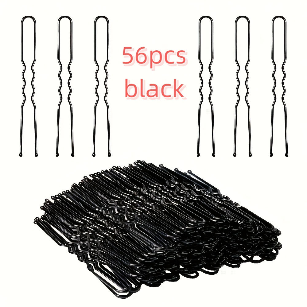 56/106pcs Metal Hairpin 6cm, Women’s Hairpin Hair Accessory, Styling Tool, Suitable For Daily Use, Gift For Festival Activities, Bride