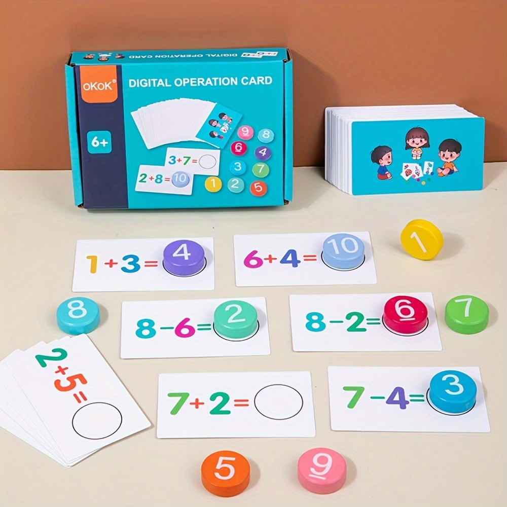 

Alppl Children's Initiation Early Childhood Education Baby Simple Arithmetic Building Blocks Cognitive Pairing, Math Addition And Subtraction, Operation Training Aids, Boys And Girls Birthday Gifts