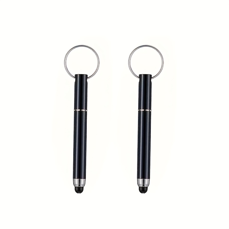 2pcs, 3-in-1 Stylus Pen Keychain For Touch Screen Devices - Portable And Convenient With Integrated Key Chain, All Universal Touchscreen Devices