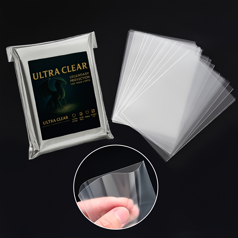 how to double sleeve mtg cards Amazon.com: 600 Pack Card Sleeves, Perfect Fit Inner Sleeves Ideal for  Double-Sleeving, Trading Card Sleeve Compatible with MTG, TCG, Gaming Cards  : Toys & Games main image 1