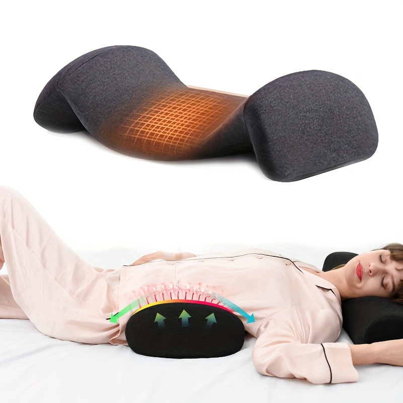 Almohada lumbar, almohada de soporte lumbar almohada de soporte para dormir  almohada de soporte de cama, almohada de espuma lumbar que puede aliviar el  dolor lumbar