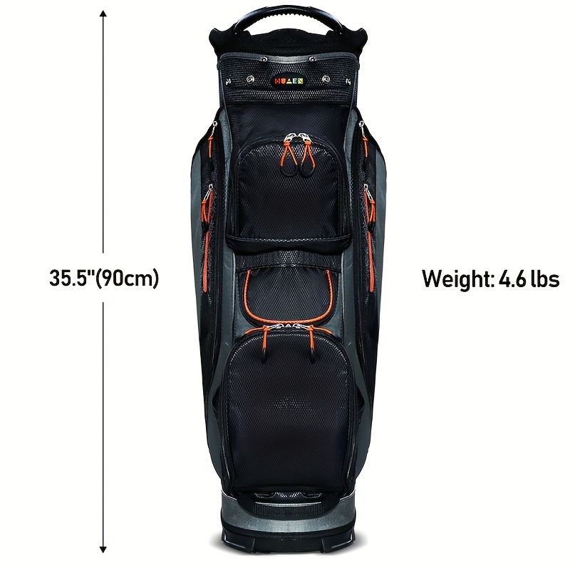   golf cart bag with 14 golf club dividers waterproof lightweight 4 6lbs 2 1kg cart bag with handles and rain cover for men details 5