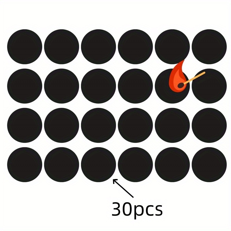 Circular Adhesive Match Striker Stickers, Replacement Circles For | Peel And Stick Flint Lighter Dot Pads