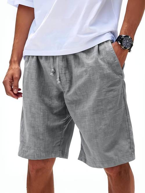 2026 easy design mens linen shorts summer athletic casual soft and fashionable and versatile