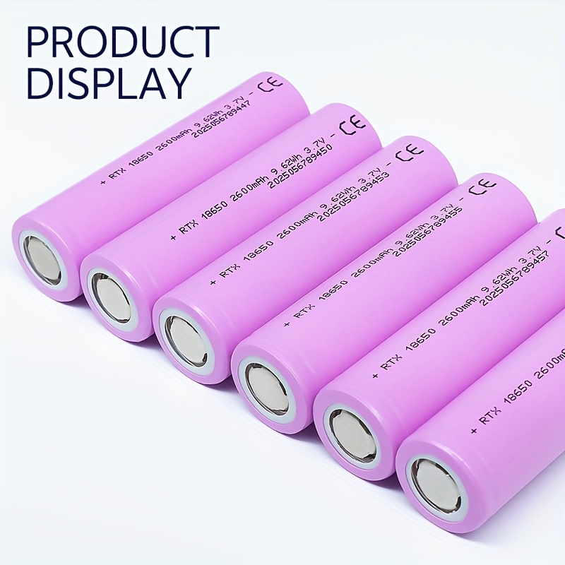 18650 rechargeable lithium battery 3 7v 2600mah suitable for   small appliances details 4