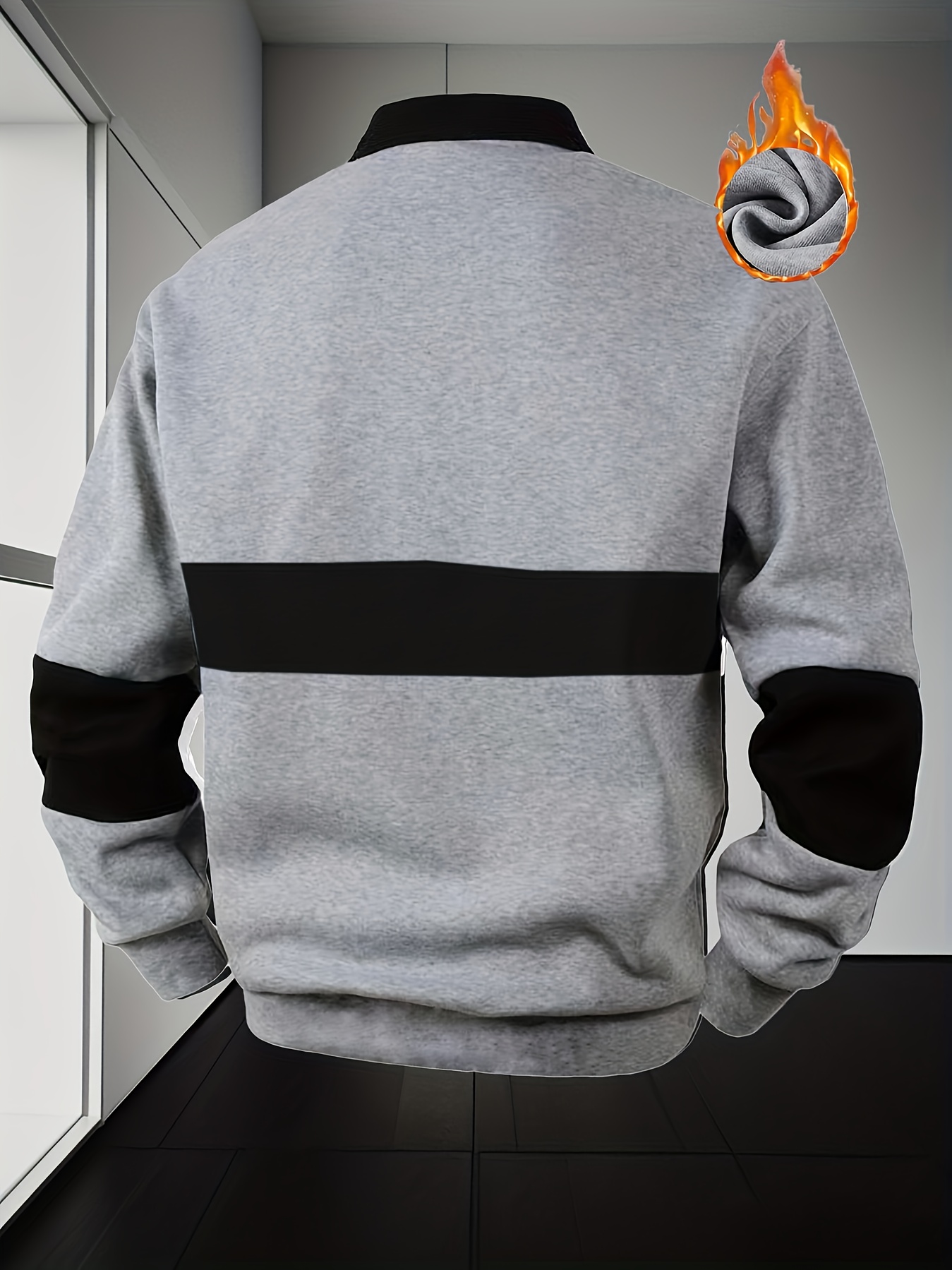   décontracté homme avec design color block | col boutonné, coupe  , lavable en machine, idéal pour les loisirs et  