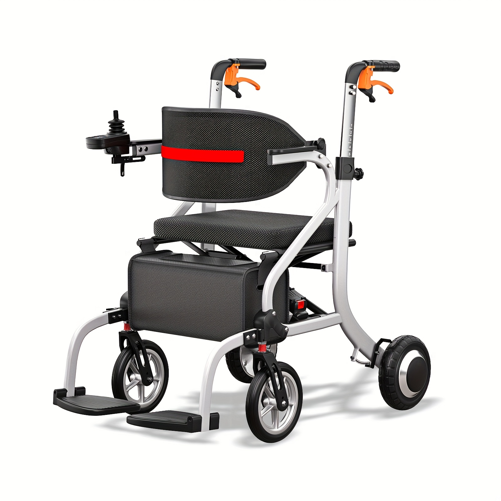 a versatile 2 in 1 electric wheelchair and walker featuring a lightweight aluminum alloy frame that weighs 38   its easy to transport offers an   range of 20 miles and can support up to 300   Product details 1