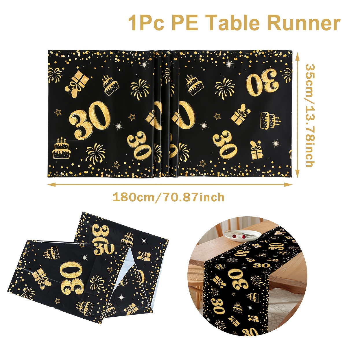 TEMU 1 pièce, décorations de mariage, décoration d'été, décoration de jardin pour l'extérieur, décoration extérieure, chemin de table intégralement