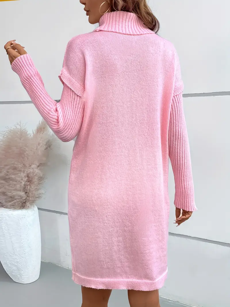 womens pink winter dress Entyinea Winter Dress for Women Long Sleeve Button Down Shirt Dress Casual Tie Waist Midi Dresses,Hot Pink M