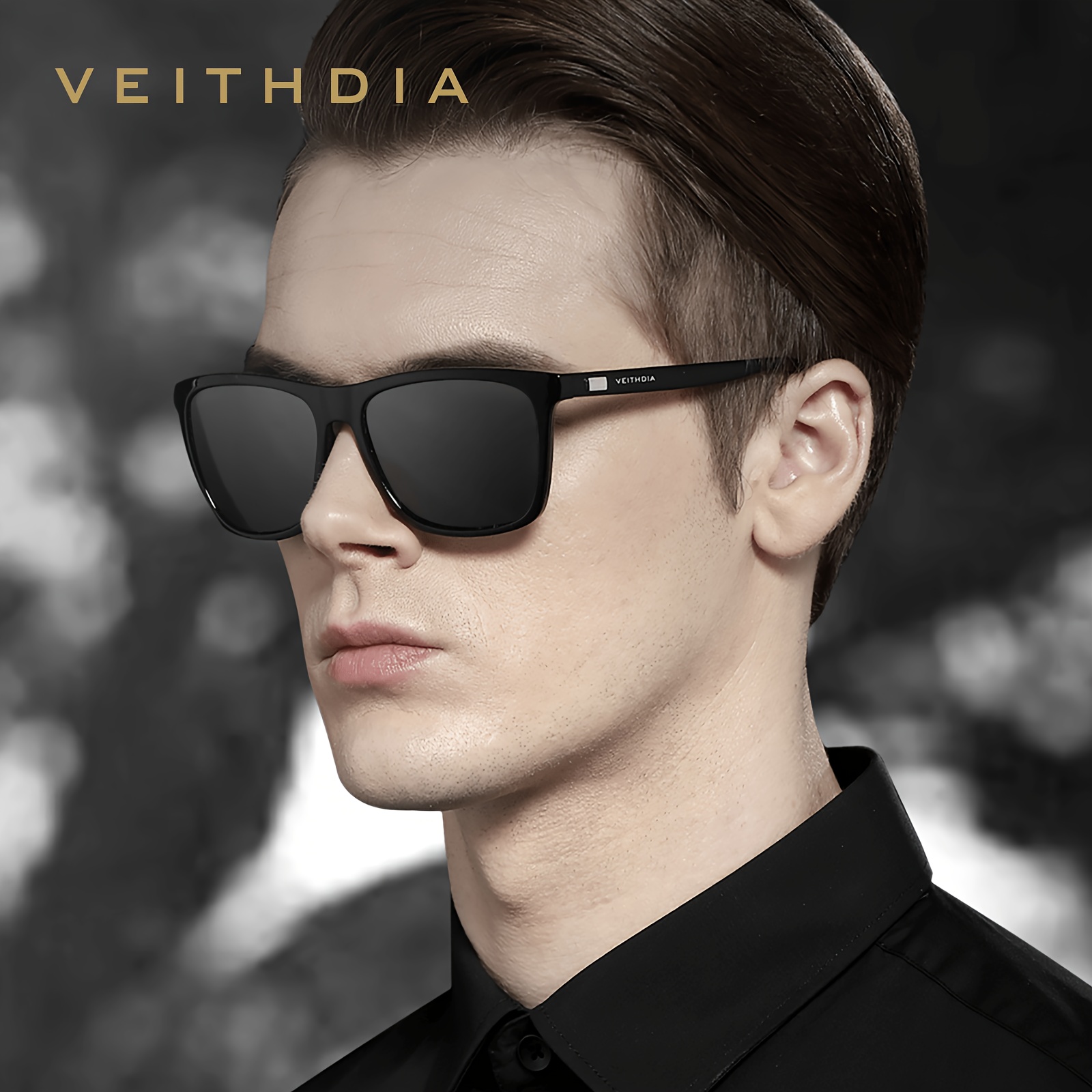 Unisex Aluminum Magnesium Square Polarized UV Resistant Sunglasses