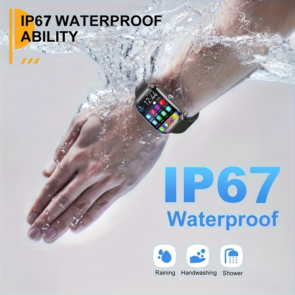 Ultra-thin Smartwatch 1.93" Full Touch Curved screen Smart Bracelet with Answer/Make Call, Message reminder, Multiple Sports Modes, Camera Control/Music, Compatible Android & iPhone, Smart Fitness Watch for Men/Women Friend Gift, Birthday Gift 21 Ultra-thin Smartwatch 1.93