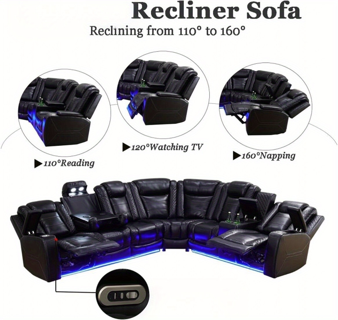 black beige breathable leather sofa living room multifunctional lounge chair sofa set suitable for living room villa apartment office   sofa bed multi person long sofa lazy sofa set with hidden storage function Product details 5