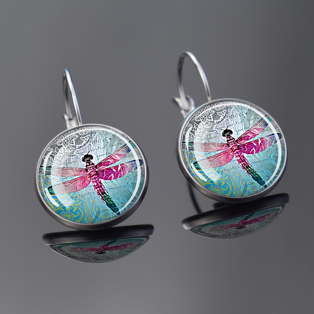 Women's Minimalist Dragonfly Dangle Earrings