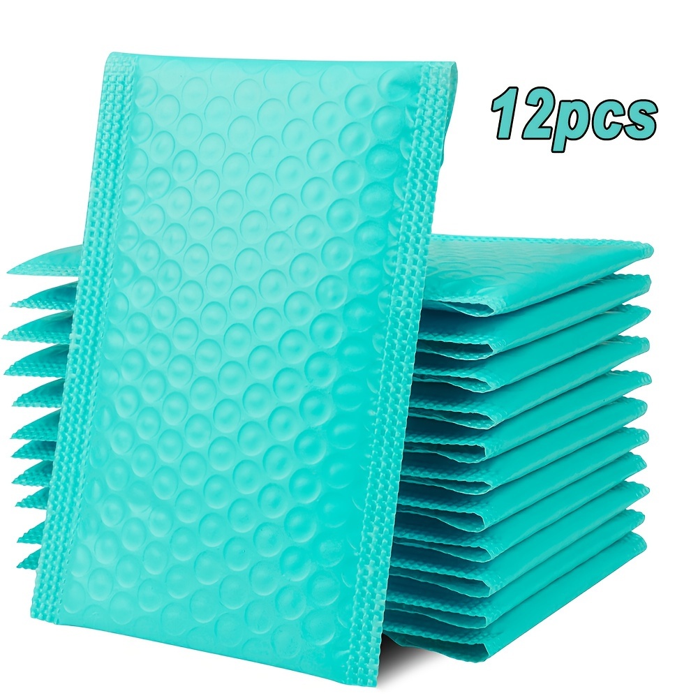 TEMU 12/36pcs Bubble Mailers 7.5x4.3in - Cushioned, Lightweight, Self-sealing - Small Business Shipping And Mailing Needs