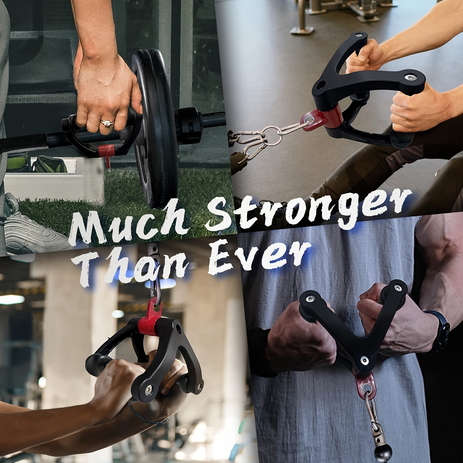 [Muscle-Boosting Fitness Handle] Durable & Rust-Resistant V-Shaped Nylon Pulling Handle - Muscle-Boosting Fitness Equipment for Intense Strength Training - Universal Fit, Ergonomic Grip