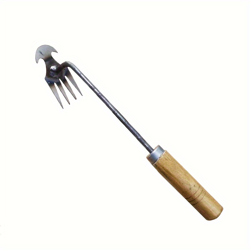 Metal Garden Weeder Tool Durable Handled Gardening Claw