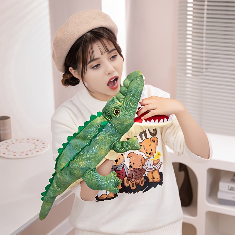 Crocodile Hand Puppet Plush Toy, Interactive Story Puppet