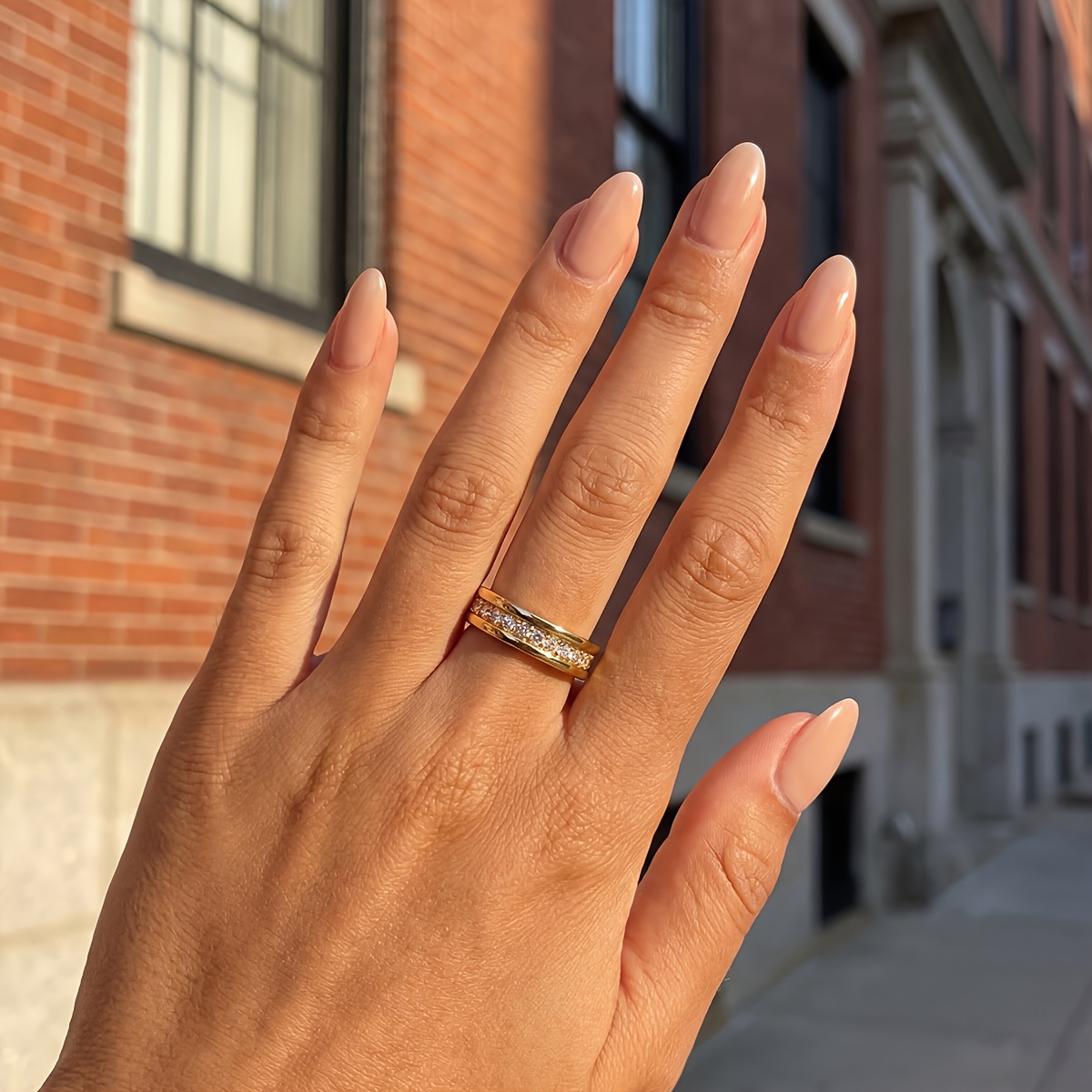 Women's Exquisite Single-Row Ring, Versatile Everyday Accessory