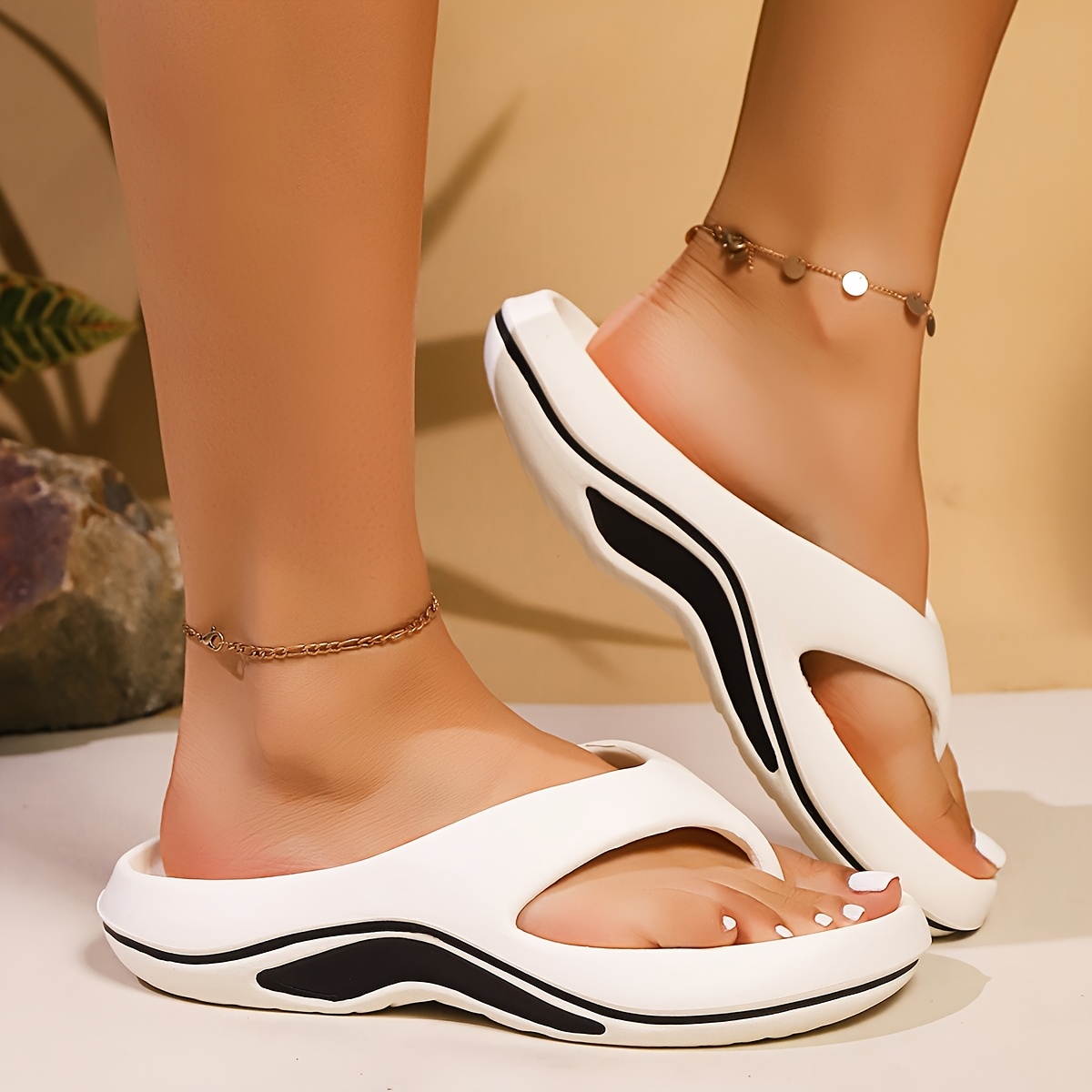 womens eva slide sandals open toe lightweight casual shoes with cushioned insole soft lining   white grey options for beach home office comfortable all day wear ladies shoes and sandals beach footwear opentoe slides Product details 5