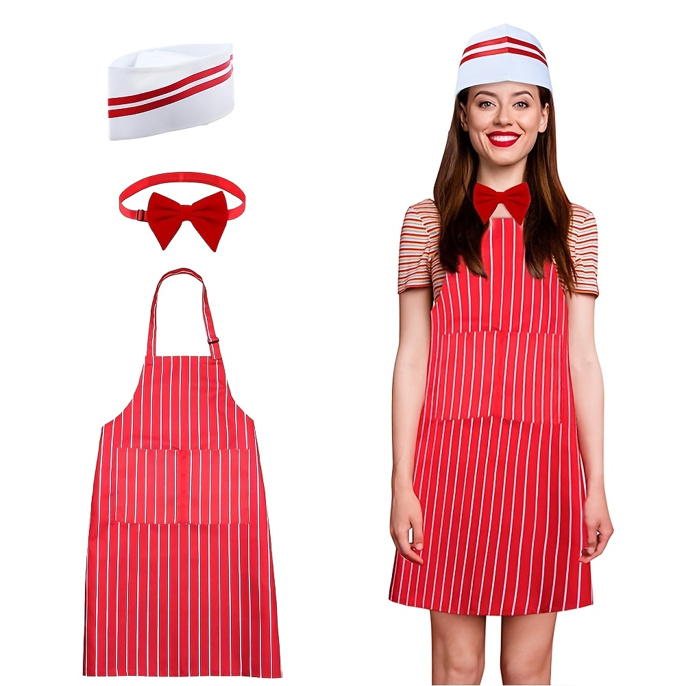 red and white striped dress costume Red + White Striped Dress