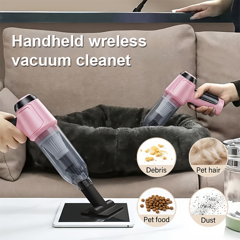 TEMU Aspirapolvere per la Casa con Batteria Grande Capacit� da 4000mAh, Aspirapolvere Senza Filo Portatile Aggiornato. e Portatile per Facile