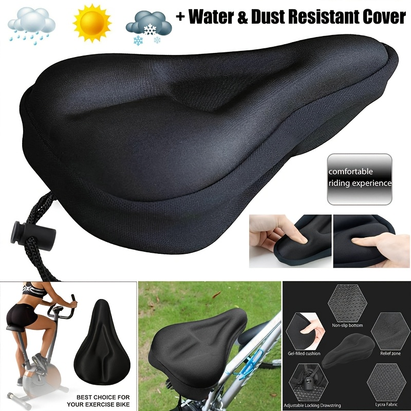Stationary Bike Extra Wide Gel Seat Cushion Stationary Bike Cycle