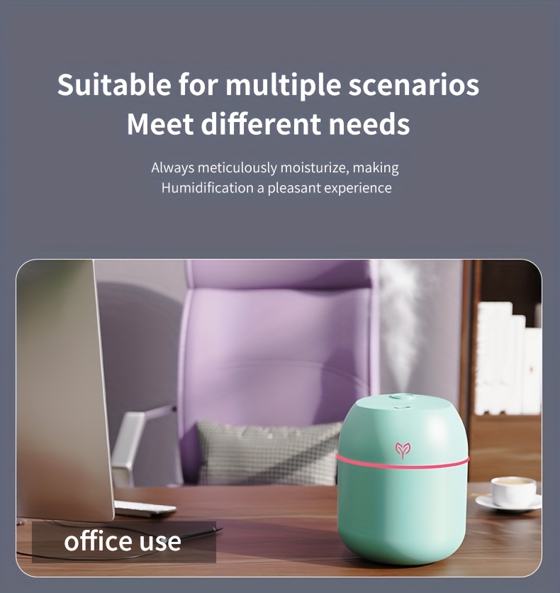 Umidificator Aromaterapie LED Colorat, Umidificator Aromaterapie LED Curcubeu, Lampă de Atmosferă cu Lumină Colorată de Noapte, Difuzor de Uleiuri Esențiale pe Bază de Apă, Umidificator Aromaterapie cu Lumină și Umbră Fermecătoare, Cadou de Sărbători pentru Prieteni/Familie/Colegi, Colorat, Umidificatoare pentru Dormitor