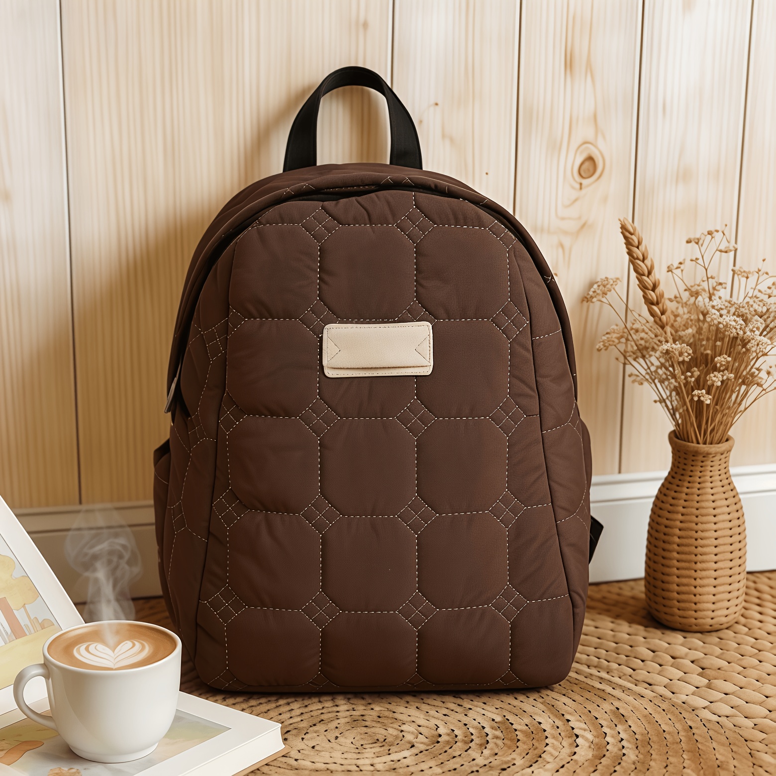 Women's Quilted Puffer Backpack, Lightweight Soft Padded Small Backpack For Women, Fashion Versatile Daily Bag For Work School Shopping Dating Weekend & Stylish Travel Backpack