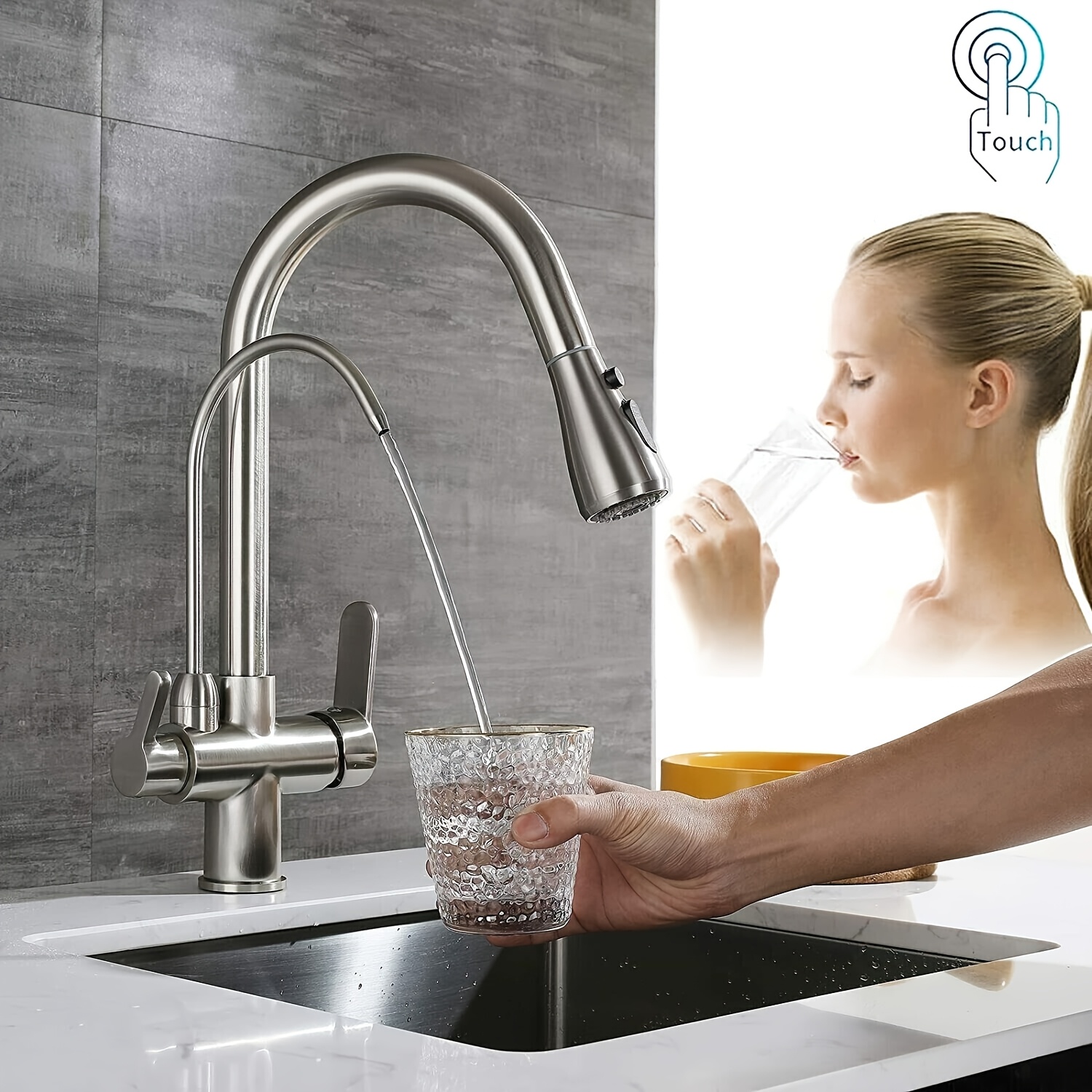 Grifo Osmosis Grifo Cocina Para Fregadero Salidas Con Ducha