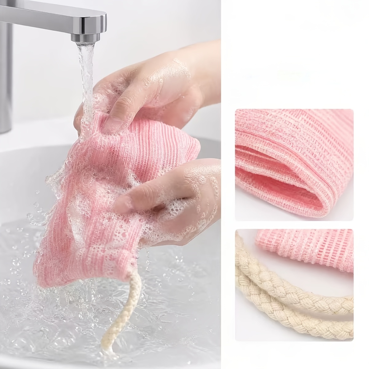 Long Nylon Bath Scrubber for Deep Cleansing
