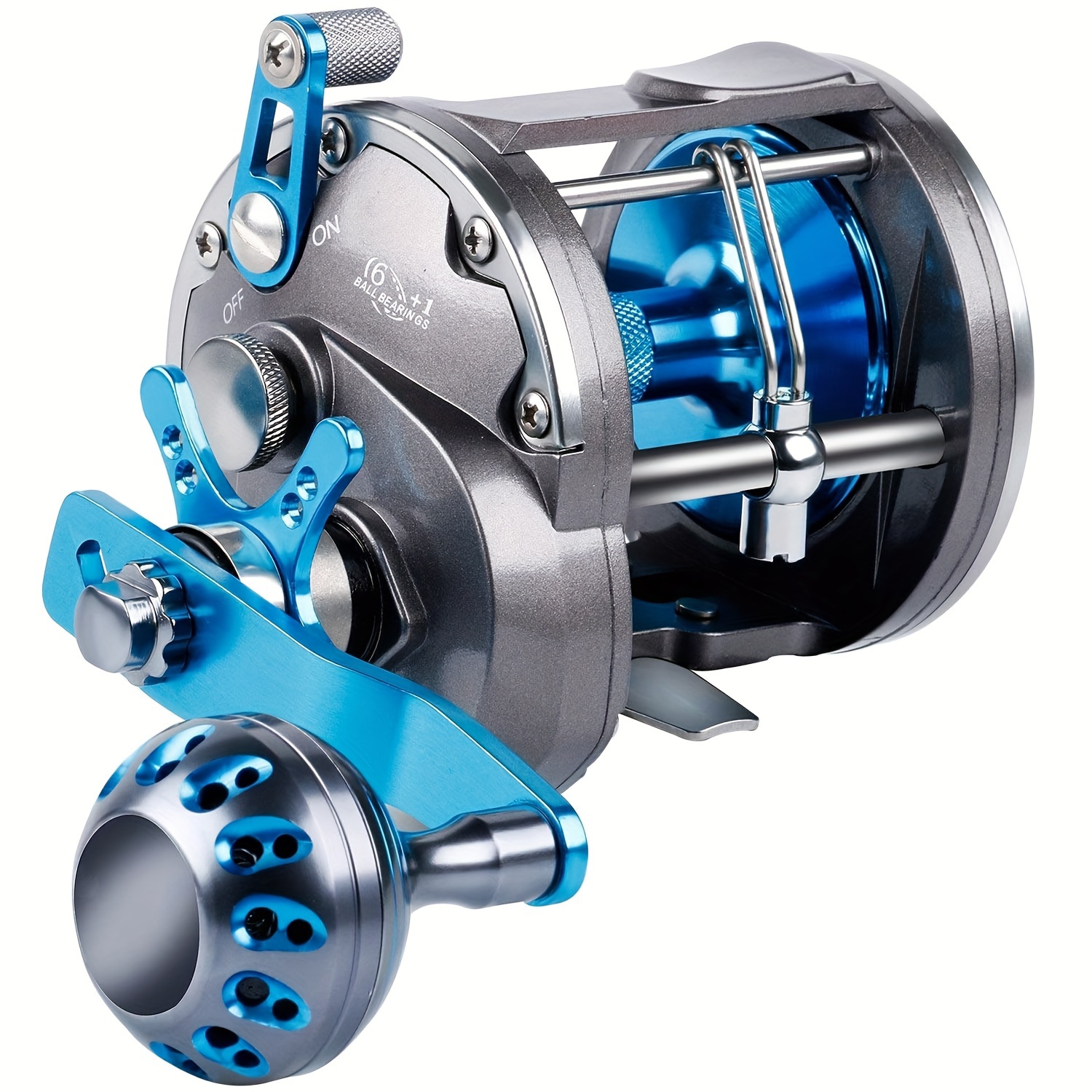 

Sougayilangtrolling Reel Saltwater Level Wind Reels, Drag Reels Boat Fishing Ocean Fishing For Sea Bass Grouper Salmon