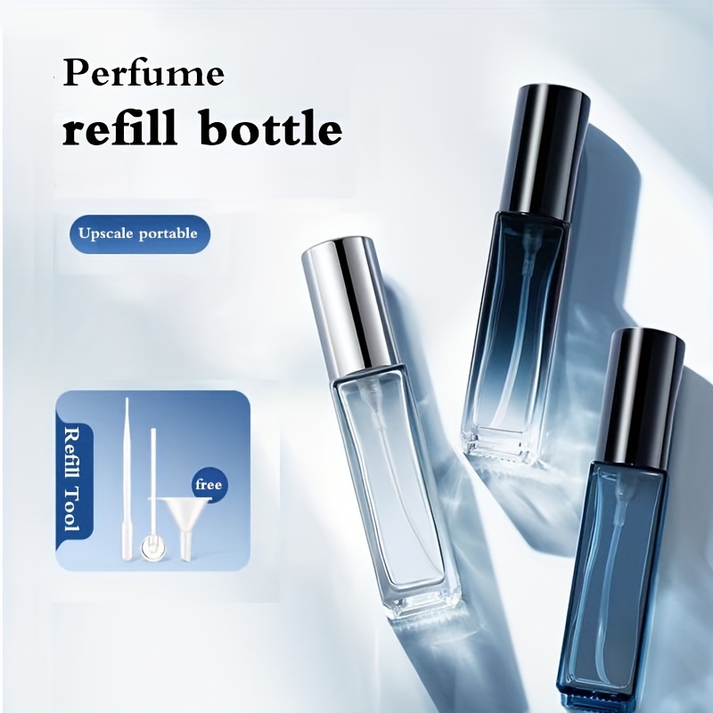 

10ml High-end Portable Perfume Bottle Press Glass Empty Bottle Travel Spray Bottle Exquisite And Compact