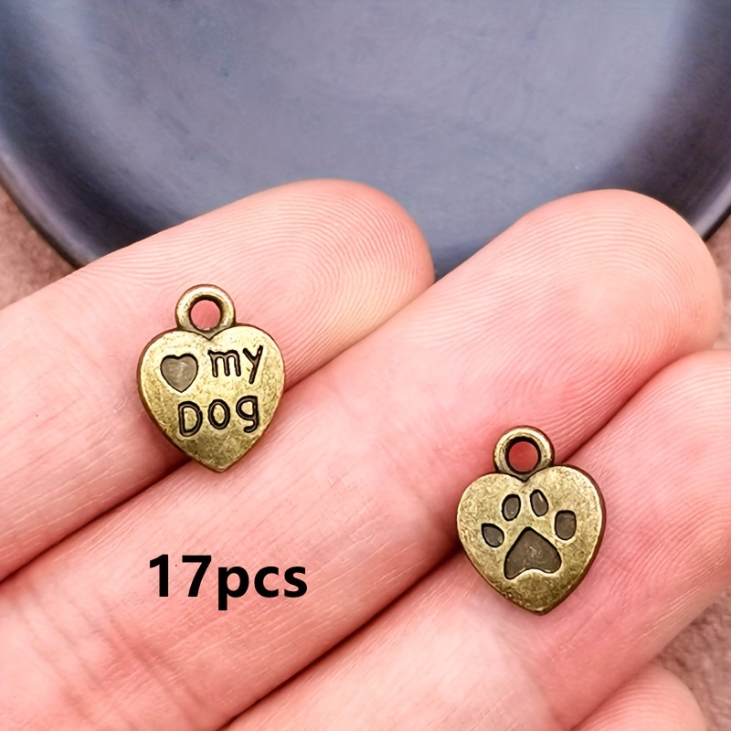 TEMU Conjunto de 17 piezas de Colgantes con Forma de y Garra para Perros Estilo Bohemio, Accesorios de Joyería Hechos a para Pulseras, Collares y