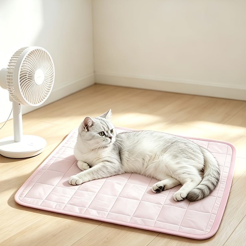 TEMU Summer Pad Cooling Mat Pet Cooling Pad Temperature Reduction Ice Pad Bed Pad Breathable Mat Scratch-resistant Sleeping Pad