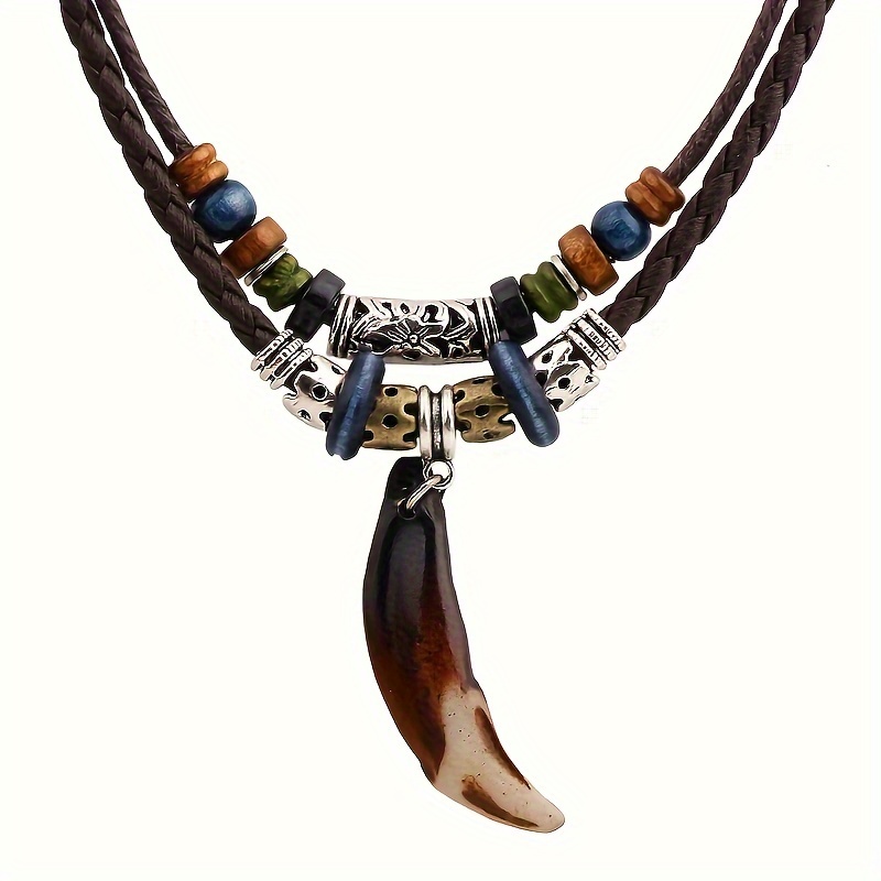 1 Pieceretro Ethnic Style Necklace Jewelry Men's Pendant Chinese Men's Necklace