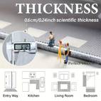 1pc minimalist runner mat soft polyester machine washable rectangular design for bedroom balcony and entrances light beige with accent border bedroom floor covering elegant hallway mat machine washable mat rugs for bedroo