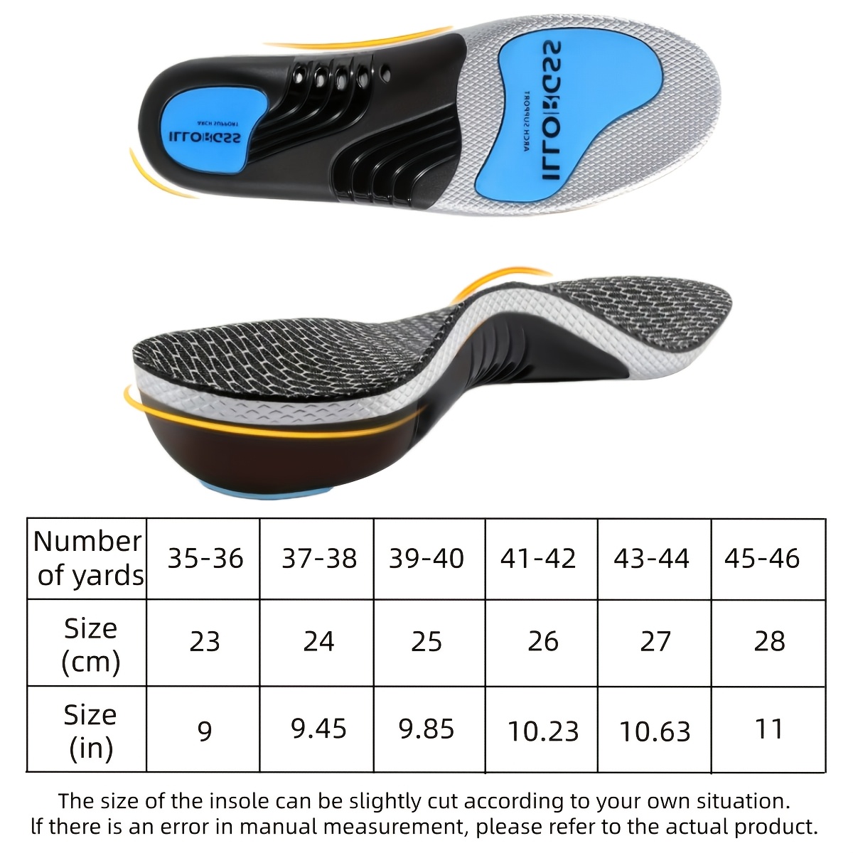 arch support insoles for men women soft pu material high   shock absorption   sports shoes work boots casual shoes   insoles standing all day work sports hiking and daily wear shoe inserts ergonomic insoles Product details 3
