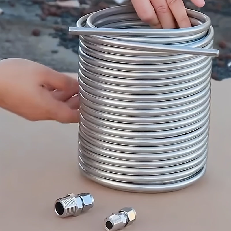 Image of Stainless Steel Box, 20m Length Ss304 Heat Coil, Chiller, 1/2" And 3/8" Port And Spiral Tube Coil, Beer/wine Cooler For Draft Equipment Kegging