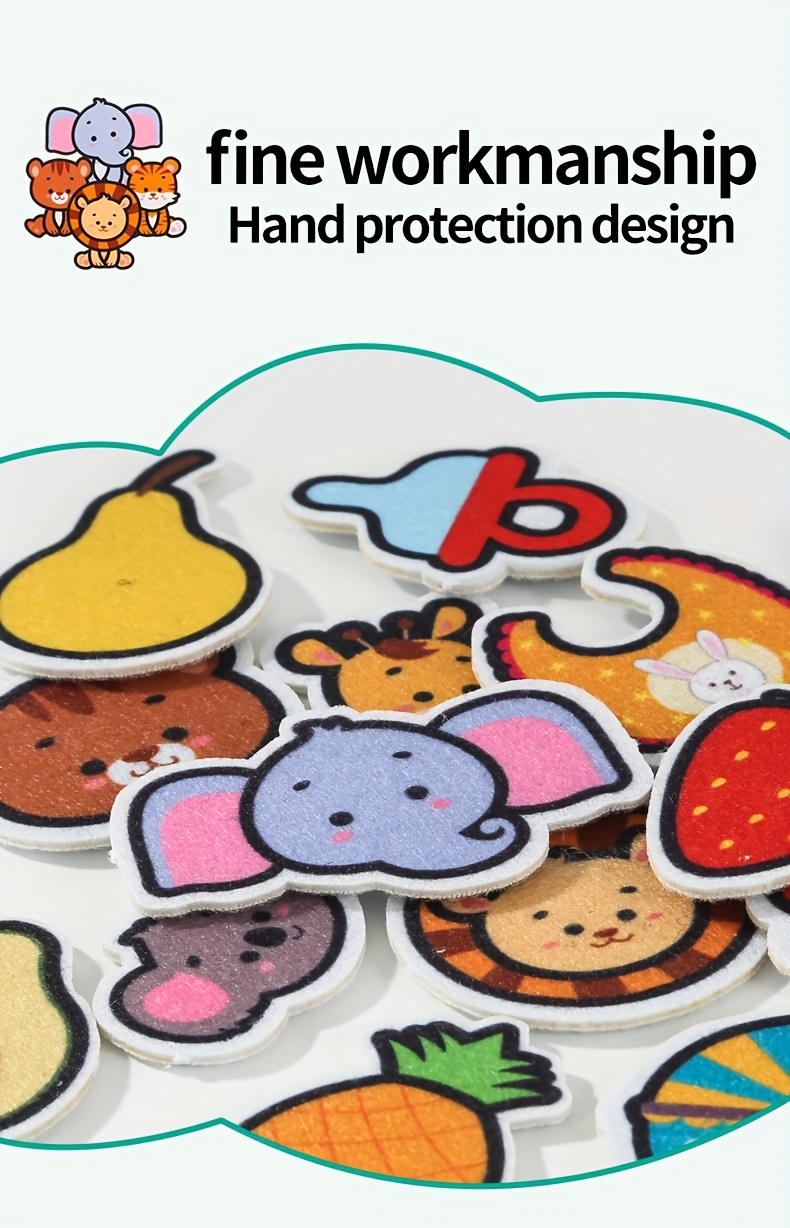 designed for babys enlightenment sticker book   used repeatedly   hand eye coordination and concentration   development of cognitive   Product details 11