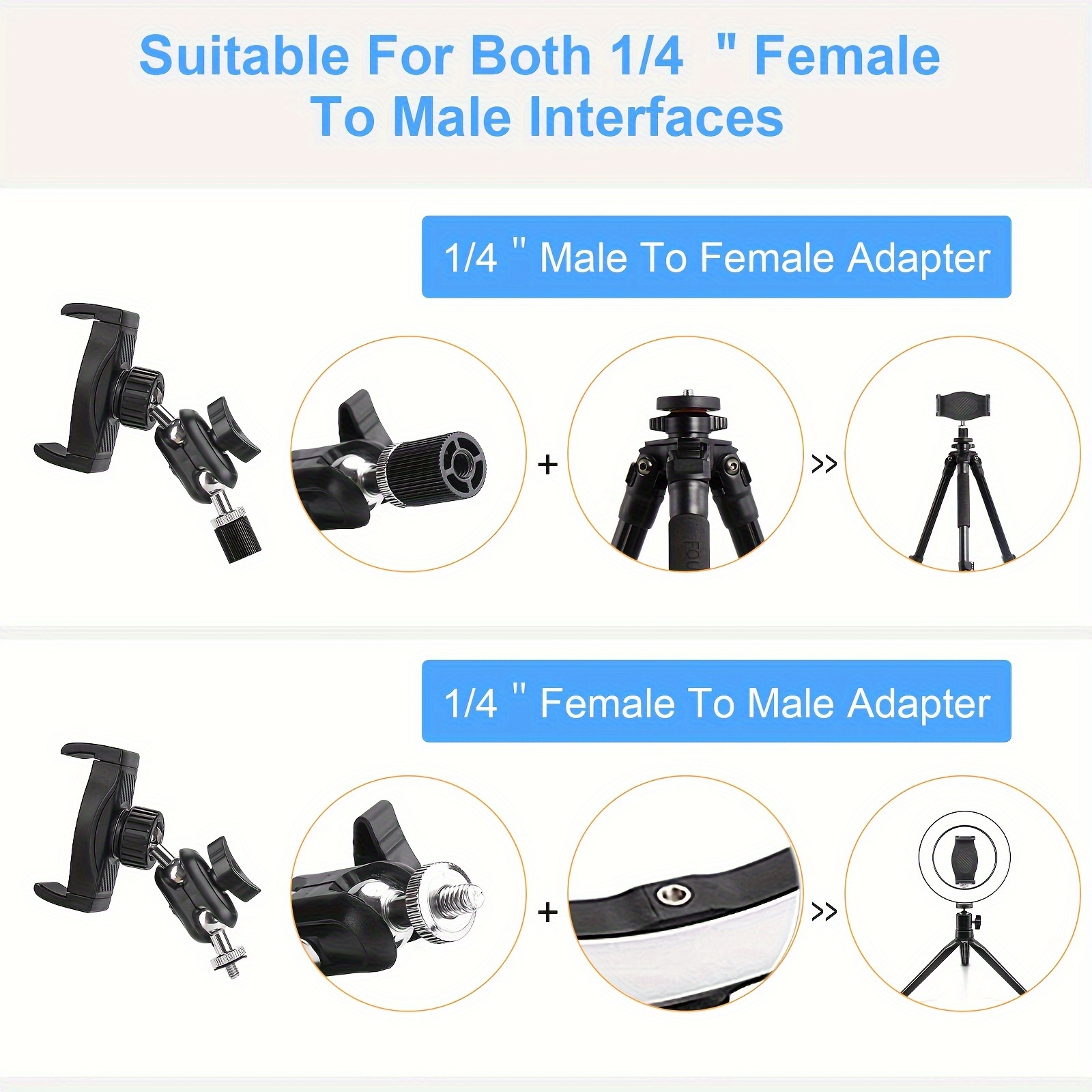 Adjustable Microphone Holder for Mobile Phones
