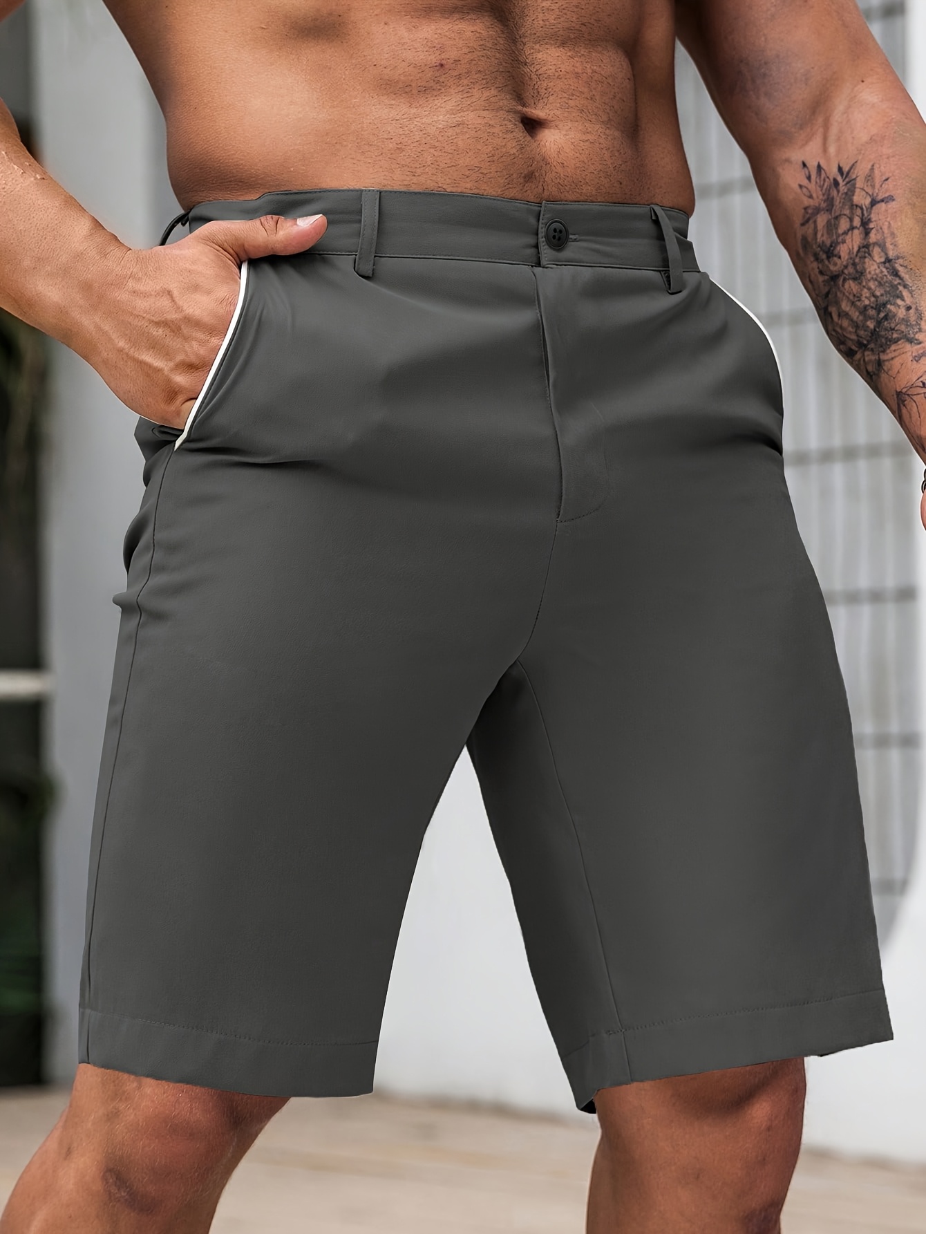 dress slack shorts Womens Dress Shorts Casual Summer Elastic High Waist Pleated Wide Leg Short  Loose Comfy Work Suit Shorts with Pocket Pantalones Cortos Para Mujeres